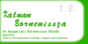 kalman bornemissza business card